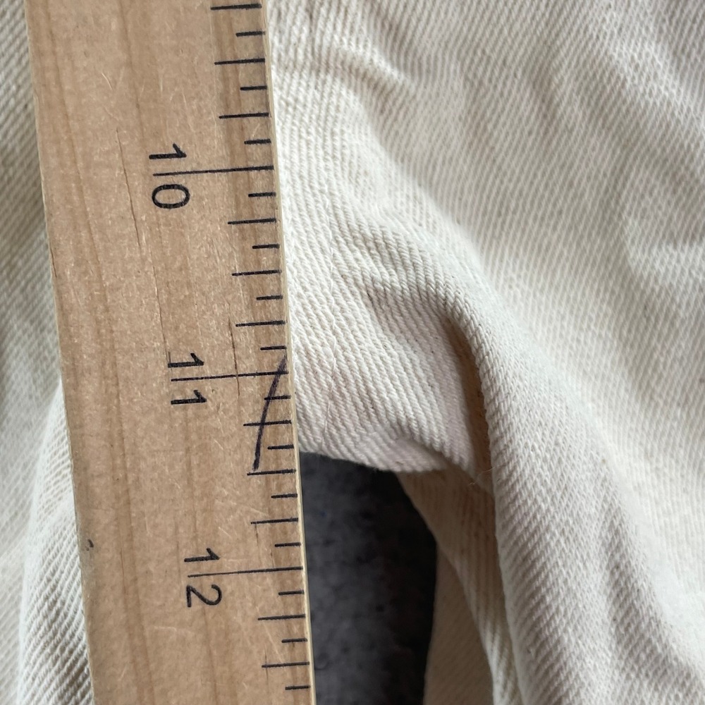 Laude the Label Denim Pants Womens 28 Cream Straight Leg High Rise‎ Sustainable - Picture 5 of 13